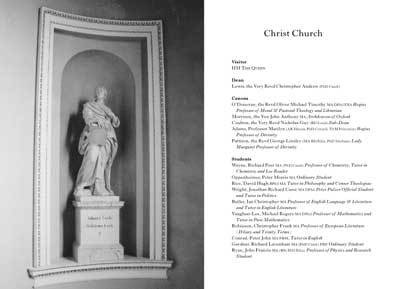 Image of spread from Christ Church, Oxford – annual report
