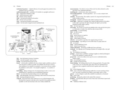 Image of spread from Inside Book Publishing (Routledge)